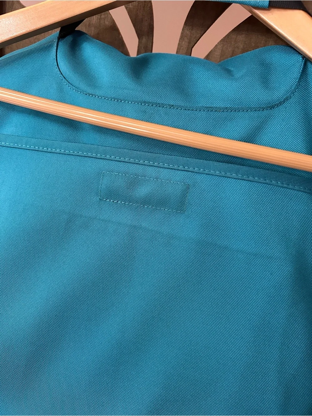 Patagonia Teal Messenger Bag with Reflective Trim